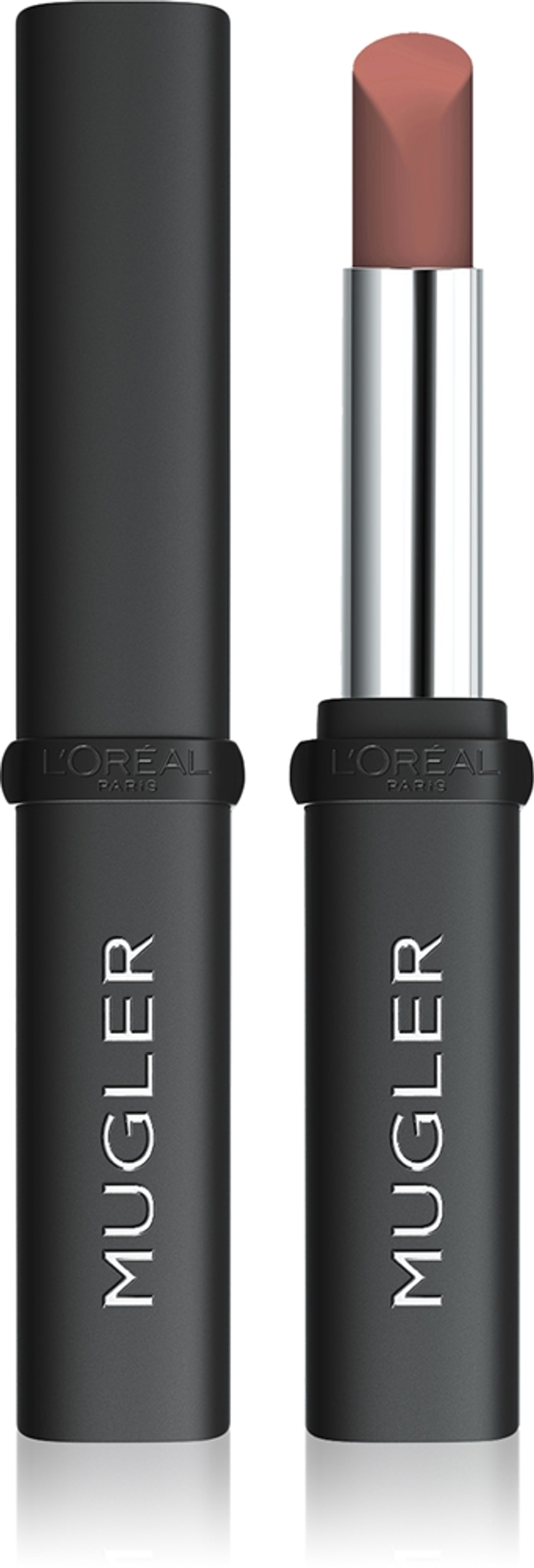 L’Oreal Paris x Mugler - Полуматовая помада с увлажняющим действием оттенок 02 Nude, 1 g