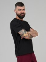 Футболка - китель повара мужской Чёрный NVDesign