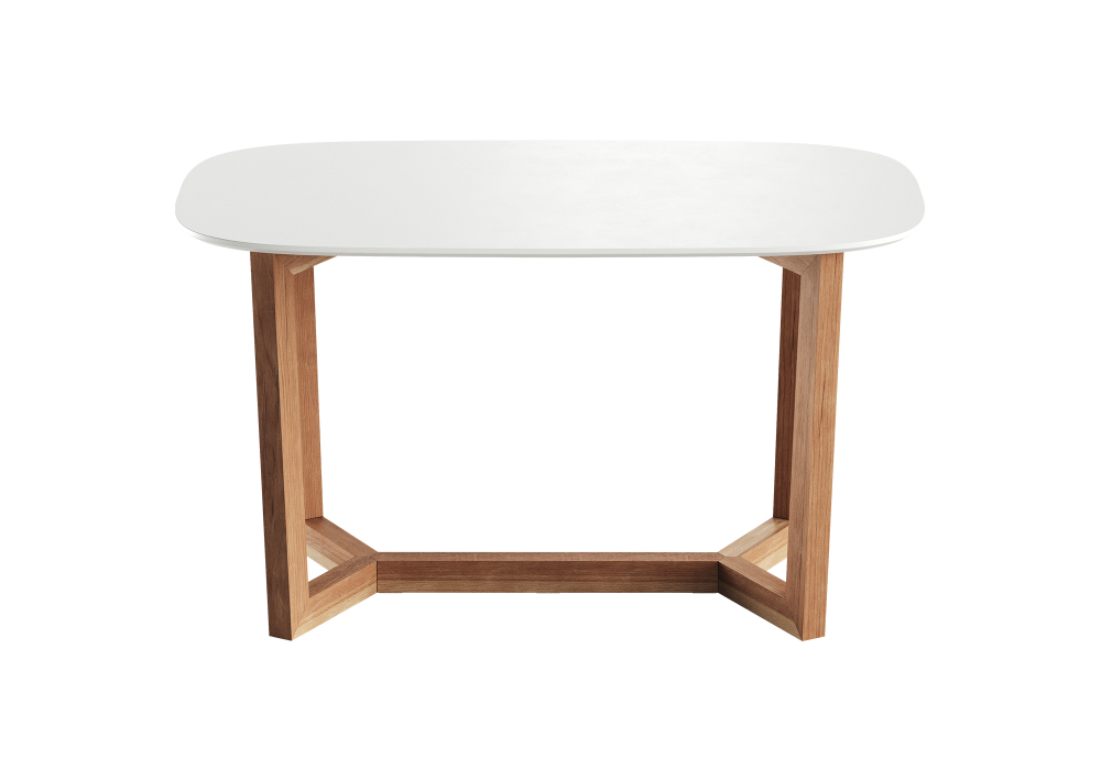 Стол обеденный Cross 2 140*80 см (белый, бук)