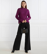 Кожаная сумка через плечо k/disk Karl Lagerfeld - черный(235W3027)