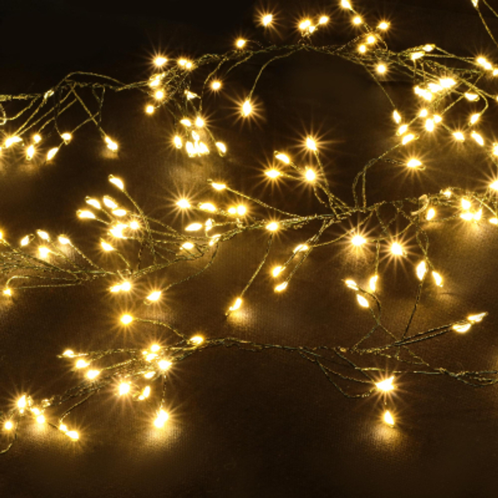 Электрогирлянда Best Technology зеленый 2400 LED теплый белый со стартовым шнуром