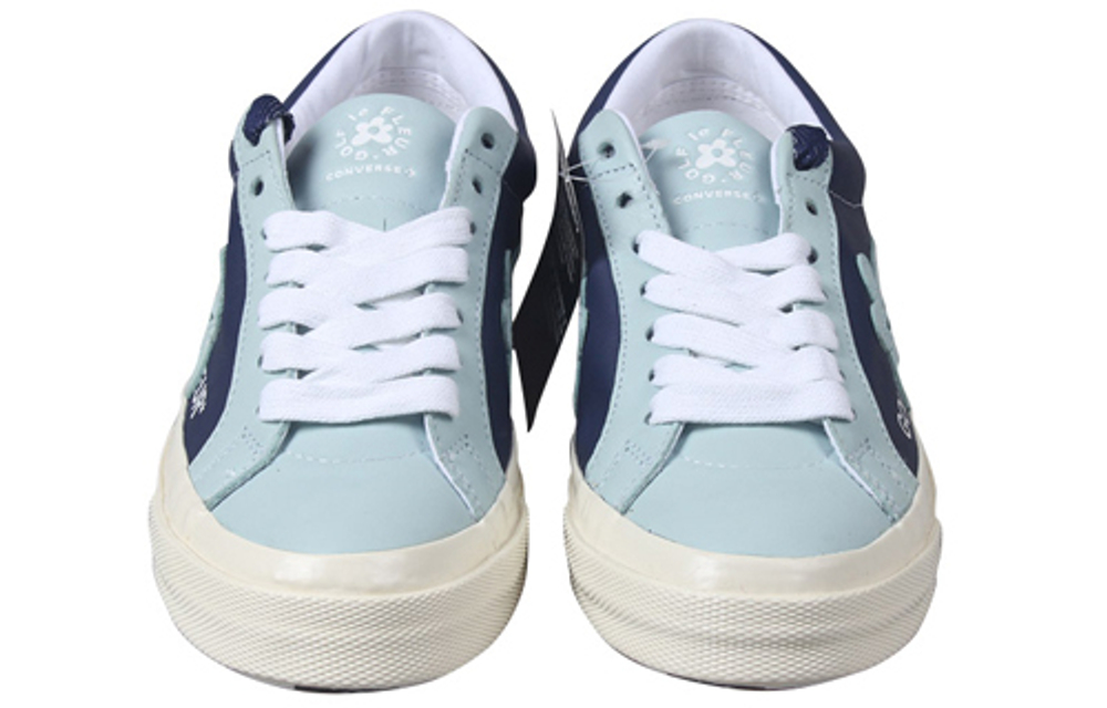 Golf le fleur x Converse one star Light Wear-Resistant Low Canvas Shoes Men and Women Same Deep Sea Blue