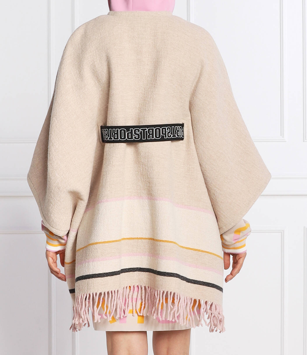 хлопковое пончо Marc Cain - пудро-розовый (TS 14.01 W26)