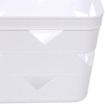 Корзина для хранения «ЭНИГАРТ», цвет белый, 25*12*9см (лейбл Селфи)