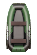 YACHTMAN-300 М (Яхтман) зеленый-черный (лодка ПВХ с усилением)