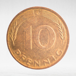 Germany, 10 Pfennigs, 1991, (Munich Mint - "D"), VF