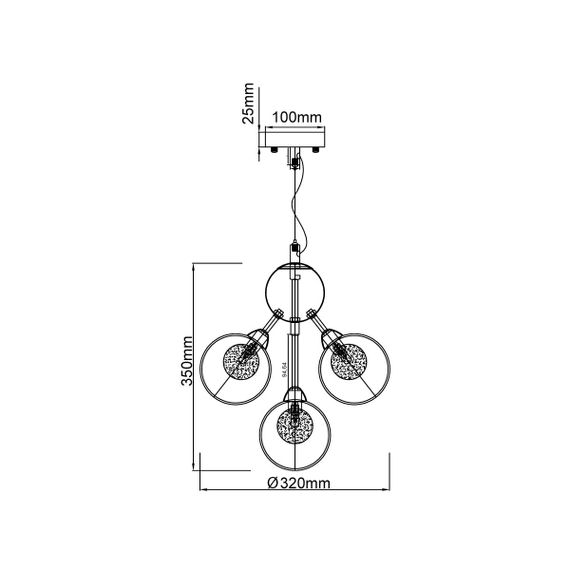 Подвесная люстра Vele Luce Dandelion VL1173L05