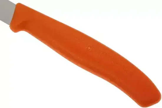 Кухонный нож Victorinox для резки и чистки оранжевый, лезвие 8 см