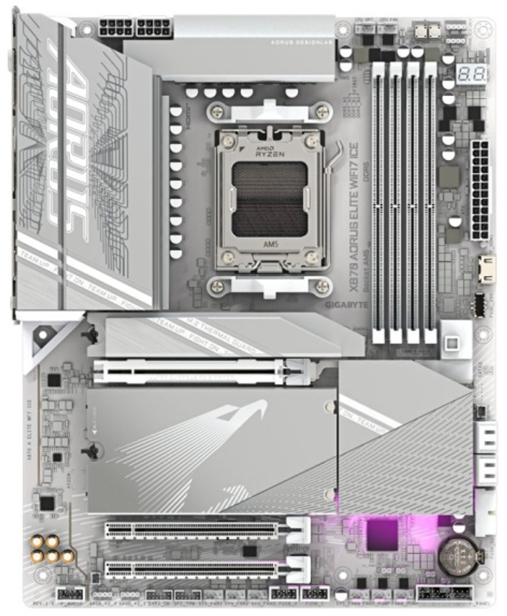 Материнская плата ATX GIGABYTE X870 AORUS ELITE X ICE