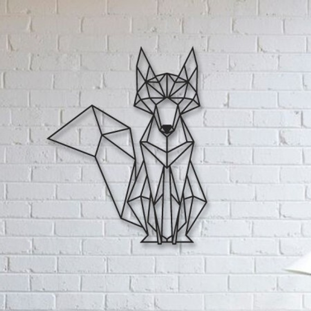 LazerVorota Декоративное панно на стену из металла Хитрая Лиса