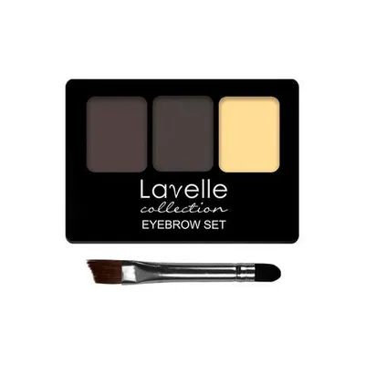 Тени для бровей EYEBROW SET с воском тон 03 LAVELLE