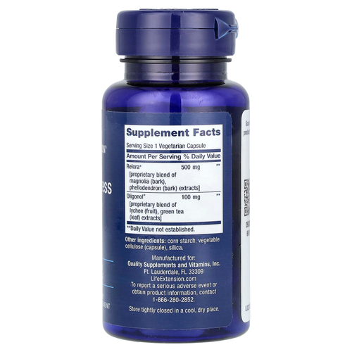 Life Extension, Кортизол-стрессовый баланс, 30 вегетарианских капсул