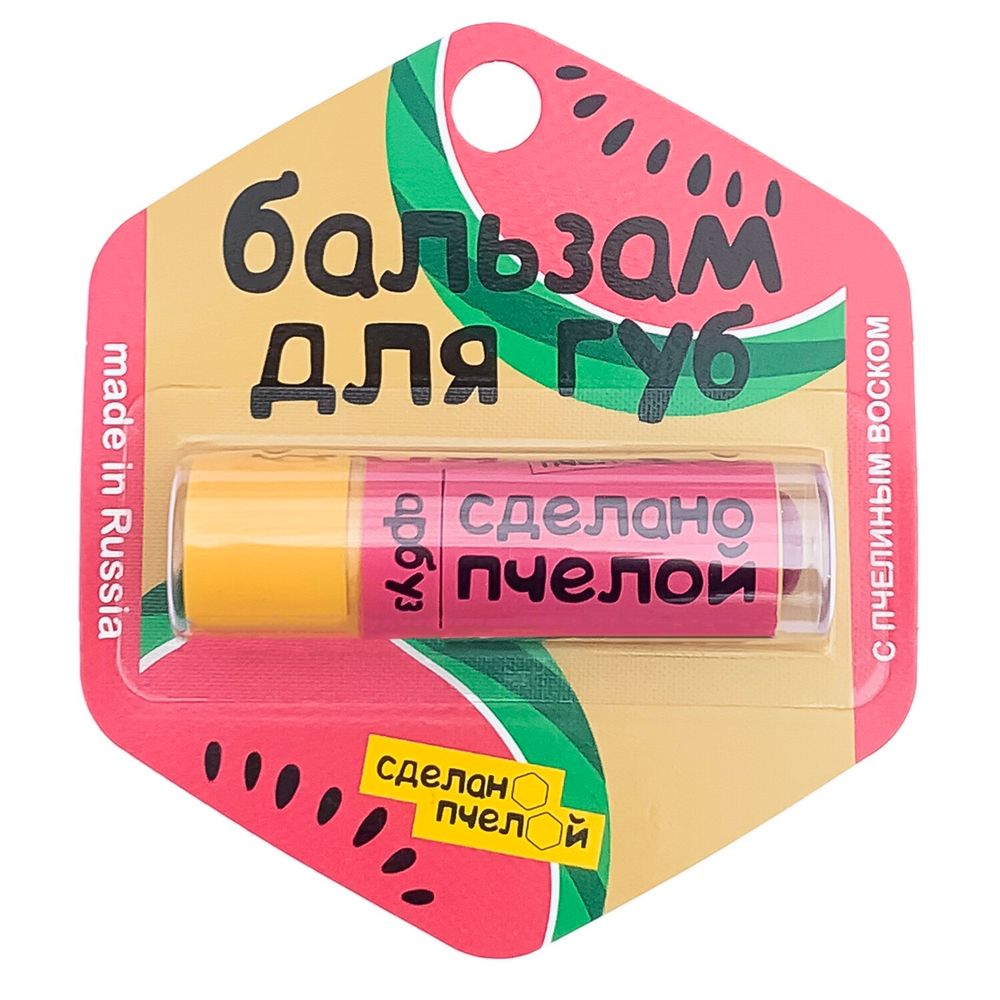 Оттеночный бальзам с пигментами "Арбуз" (Сделано пчелой)