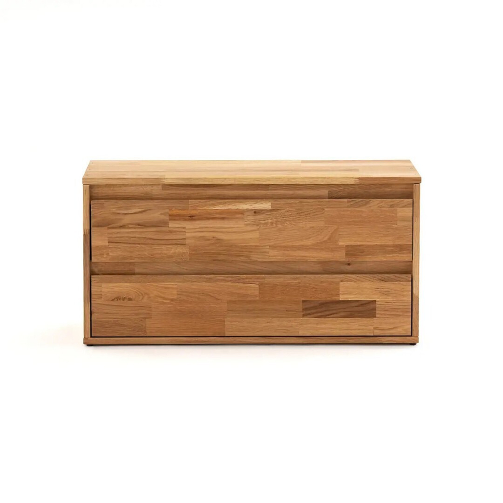 Комод с ящиками Эдгар деревянный 70х28х35 см дизайнерский / массив дуба, шпон дуба, натуральный дуб / комод для одежды в прихожую, детскую, ванную комнату