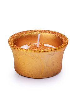 Набор свечей с подсвечником Золотая звездочка (00-7035)