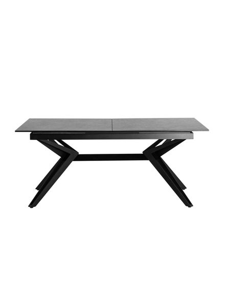 Стол обеденный Олимпия раскладной 180-230*90 керамика темная