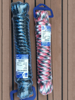 Шнур плетеный Петроканат STANDARD-CORD 12,0 мм (10 м) красно-бело-черный, евромоток