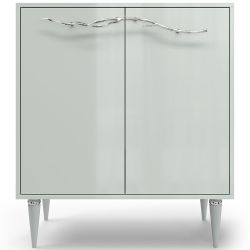 Комод Арт Колор Классик Сильвер с 2 полками Серый дым