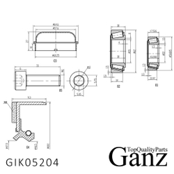 Подшипник ступицы передний MB W204/C209 GANZ GIK05204