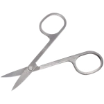 Ножницы маникюрные на блистере «Ultramarine», овальные кольца, широкие, тонкие, цвет металл 8см✦