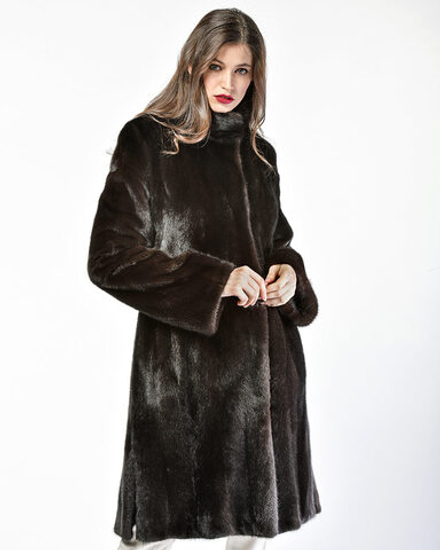 Шуба из меха норки