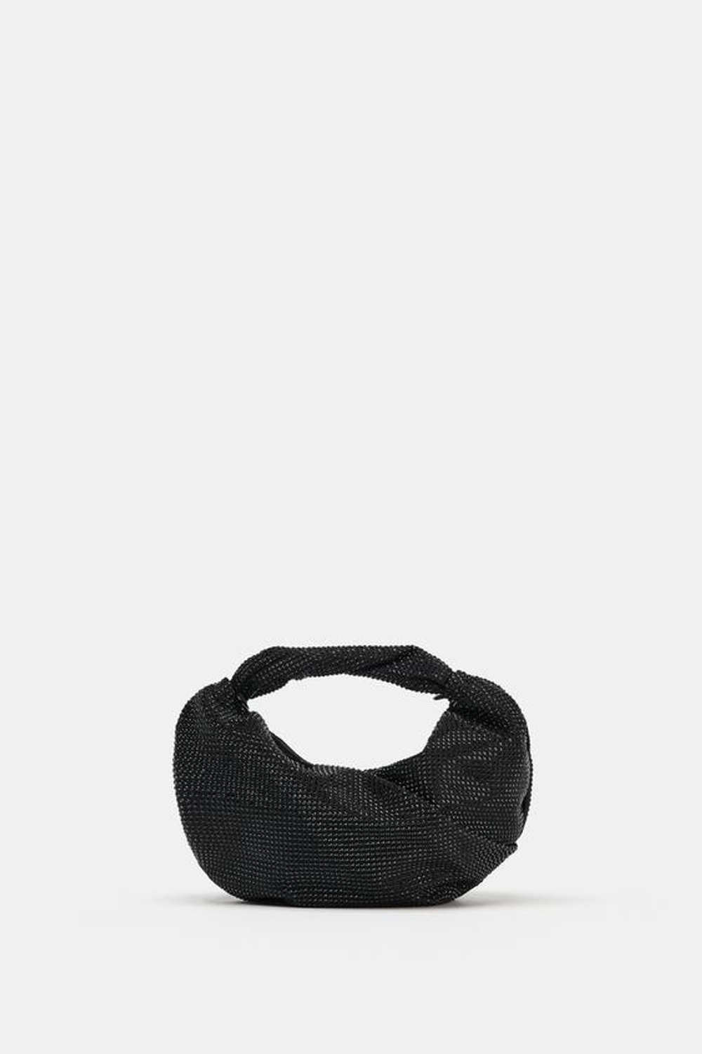 ZARA СУМКА С БЛЕСТЯЩИМИ ДЕТАЛЯМИ, ЧЕРНЫЙ