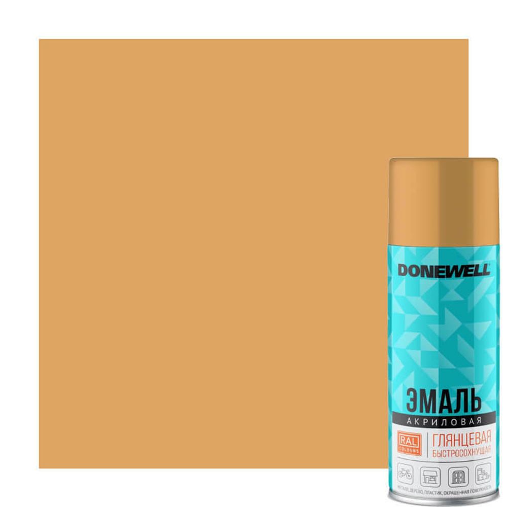 Эмаль DONEWELL универсальная акриловая RAL 1001 бежевая глянцевая