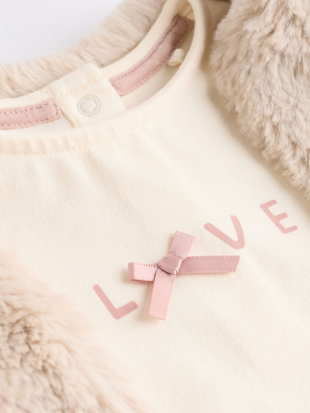 Комплект из трех предметов для девочки Next B06-321, Розовый, Бежевый