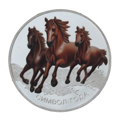 GAEM Изделие декоративное "Монета Лошадь", L4,5 W4,5 H0,5 см