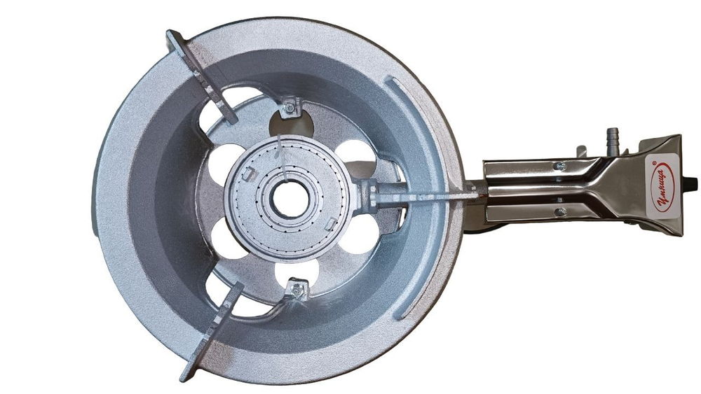 Горелка газовая высокой мощности чугунная с пьезорозжигом Умница ПГЧ- 6А (18 кВт) для казанов/автоклавов/дистилляторов