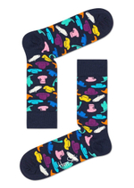 Носки унисекс Hats Sock с цветными шляпками (Размер: 29) (Цвет: темно-синий)