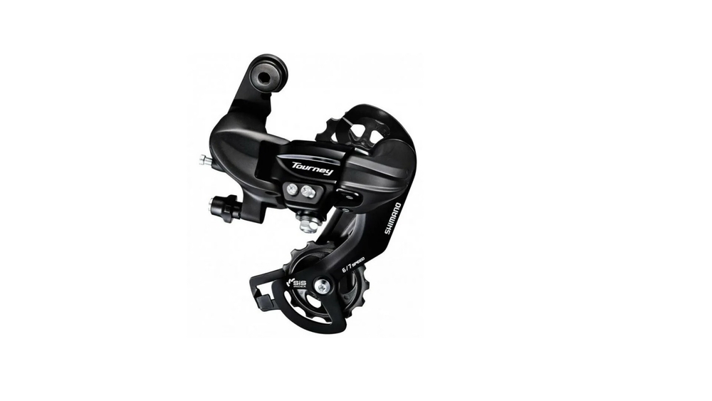 Задний переключатель SHIMANO Tourney TY300 6/7 скоростей крепление на петух