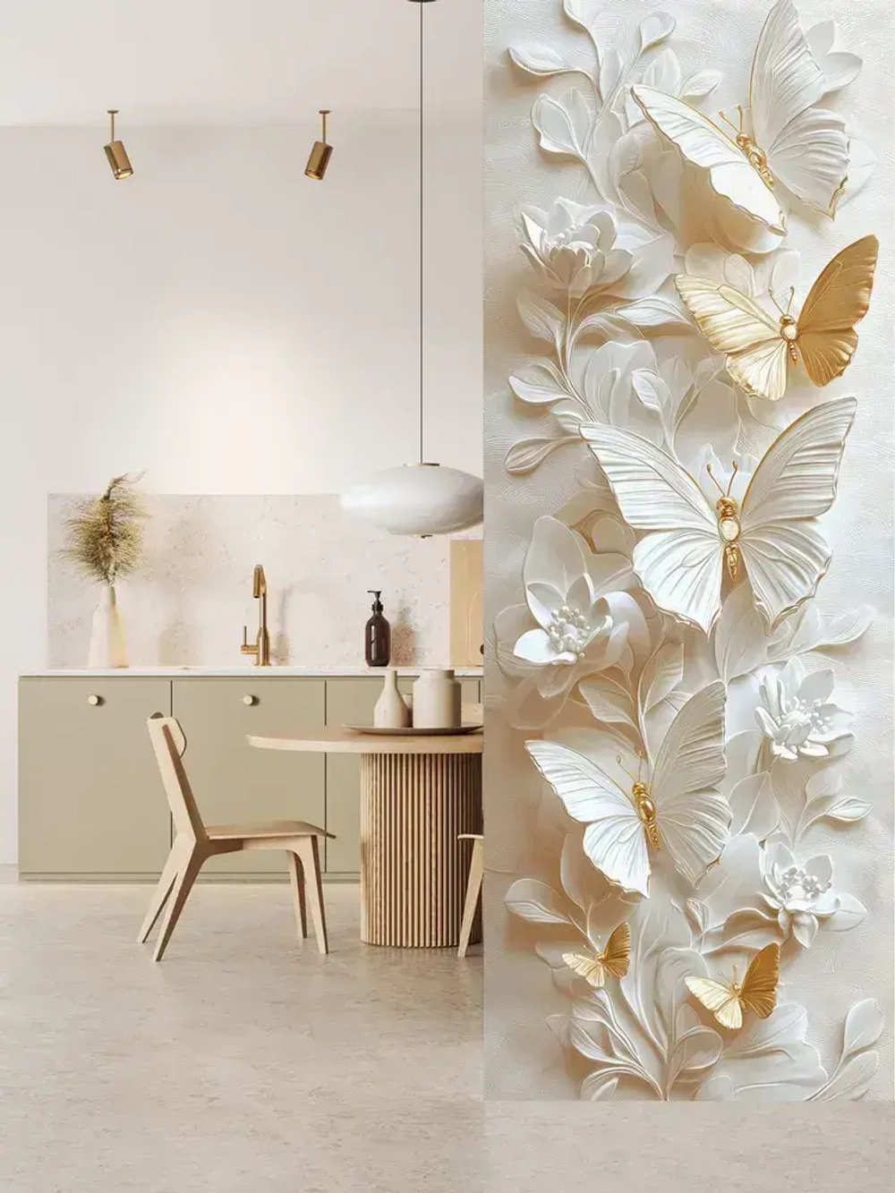 Фотообои флизелиновые PosterMarket "Бабочки" 100х270 см