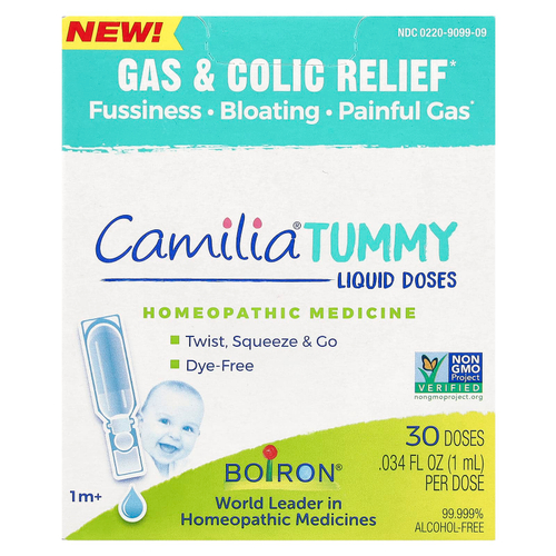 Boiron, Camilia Tummy, от 1 месяца, 30 жидких доз по 1 мл (0,34 жидк. унции)