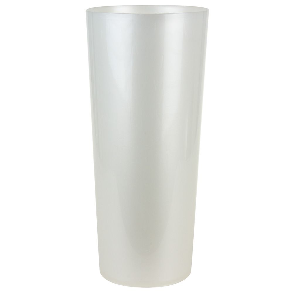 Вазон (пластик) "Инфинити" D20xH46см 14л (Перламутровый)