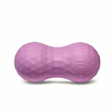 Набор из двух массажных мячей с кистевым эспандером пурпурный