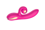 Силиконовый вибратор-кролик с функцией вращения SW3052-hot-pink