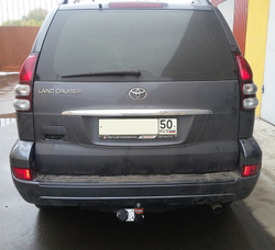 Фаркоп Avtos на TOYOTA LAND CRUISER J120 PRADO з/колесо снизу (2002)(паспорт и сертификат в комплекте)(без электрики)TY 21