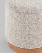 Пуф с ящиком Холли S букле бежевый