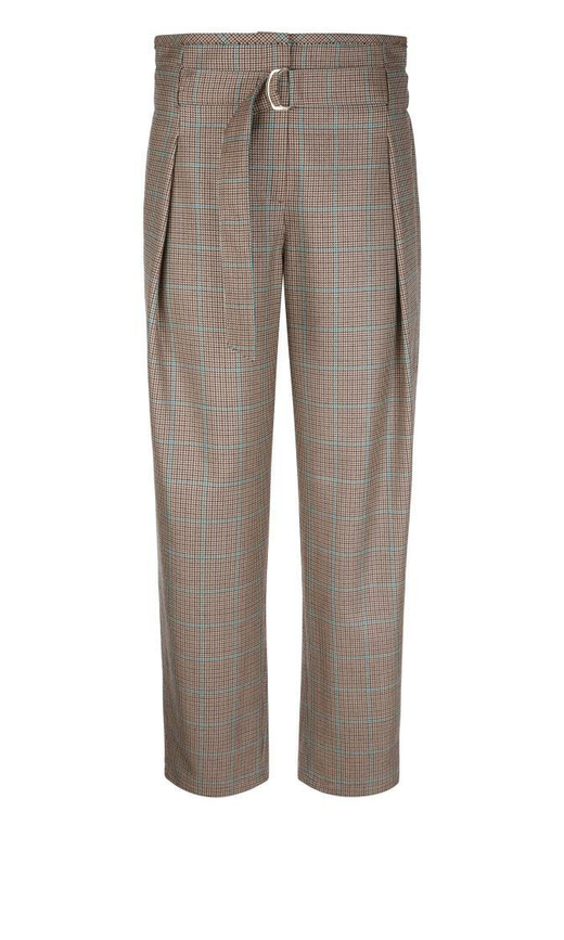 Брюки из шерсти широкого кроя