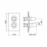 Смеситель для душа Cisal VITA VI0BT03040 черный матовый