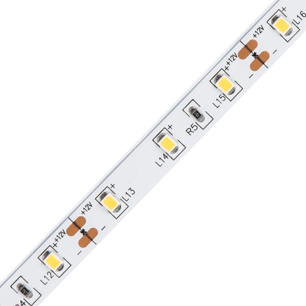 ULS-Q320 2835-60LED-m-8mm-IP20-DC12V-4.8W-m-5M-3000K Гибкая светодиодная лента на самоклеящейся основе. Катушка 5 м. в герметичной упаковке. Теплый белый свет3000K. ТМ Volpe.