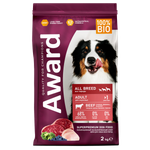 Award Dog All Breeds Adult с говядиной и курицей с добавлением брокколи и черники 2кг.