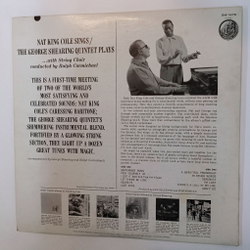 Винтажная виниловая пластинка LP Nat King Cole George Shearing Nat King Cole Sings George Shearing Plays 2LP (USA 1965)