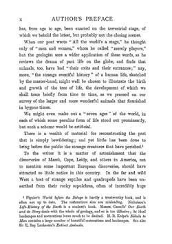 Extinct monsters and creatures of other days. A popular account of some of the larger forms of ancient animal life | H.N. Hutchinson