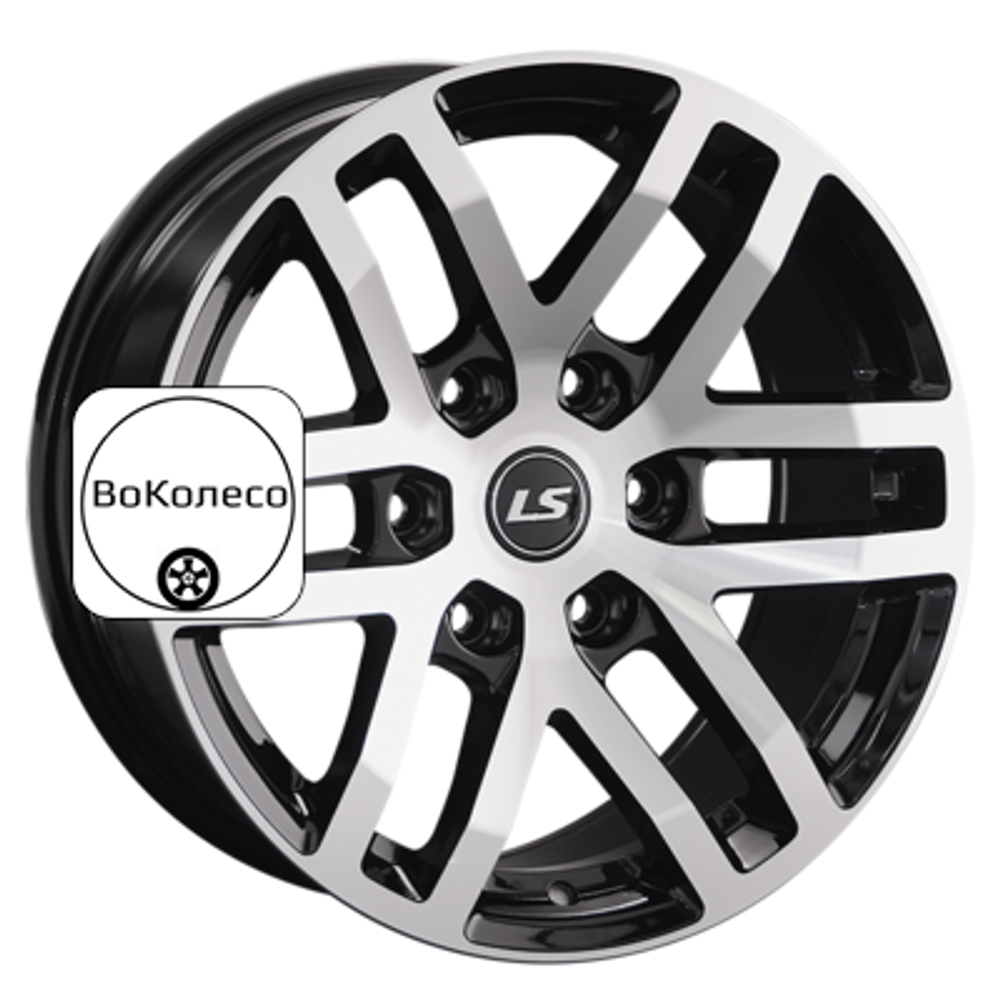 9x18/6x139,7 ET25 D106,1 1279 BKF (конус, Колпак+лого) LS