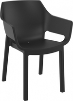 Кресло пластиковое Siesta Contract Dora, черный