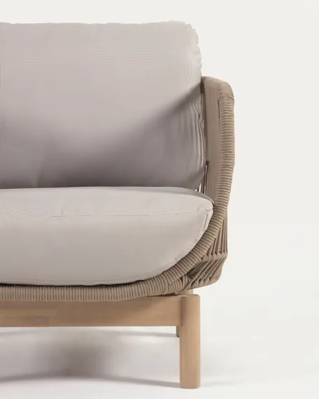 Уличное кресло Catalina, бежевый корд, массив акации