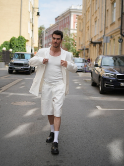 Блейзер льняной | white