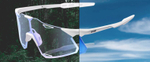 Спортивные очки 100% HYPERCRAFT LE Bastille- Pearl White Glitter - Blue Mirror Photochromic Lens